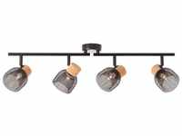 BRILLIANT Lampe Flaka Spotrohr 4flg schwarz matt 4x QT14, G9, 6W, geeignet für