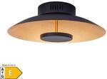 N&auml;ve LED Deckenleuchte "FIRENZE" &Oslash;: 30cm schwarz/gold