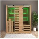 HOME DELUXE Traditionelle Sauna OMAHA - 180 x 150 cm f&uuml;r 4 Personen