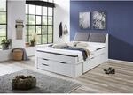 Relita - Funktionsbett Maxi 140 x 200 cm, ohne Lattenrost mit 5 Bettschubladen...