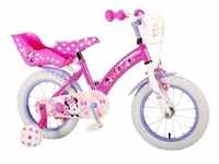 TPFSports Disney Minnie Kinderfahrrad - Mädchen - 14 Zoll - 2 Handbremsen - Pink