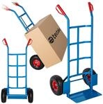 tectake&reg; Sackkarre, mit Stahlrahmen, Ladeschaufel mit Radschutz, Belastbarkeit 200