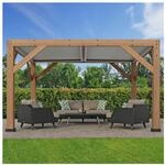 Westmann Zedernholz Pavillon mit Lamellendach Karl