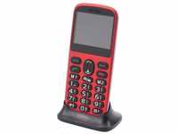 SUN Komfort Senioren Mobiltelefon mit Großtasten und großem Farb-LC-Display rot