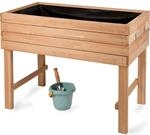 WONDERMAKE&reg; Premium Hochbeet aus Kirschbaum Holz gro&szlig; f&uuml;r Garten Balkon Terrasse,