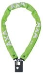 AXA Kettenschloss Clinch Plus CH85, L&auml;nge 85cm, St&auml;rke 6,0mm, gr&uuml;n