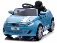 Chipolino Kinder Elektroauto Fiat 500 Fernbedienung, Sicherheitsgurt, MP3, USB...