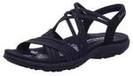 Skechers 163185 BBK REGGAE SLIM - SUNNYSIDE Schwarz Sandal Gr. 37
