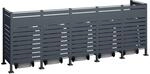 Westmann Metall M&uuml;lltonnenverkleidung Planum anthrazit 150cm - versch. Ausf&uuml;hrungen
