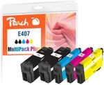 Peach E407 5 Druckerpatronen (2*bk/c, m, y) ersetzt Epson No. 407 f&uuml;r z.B....