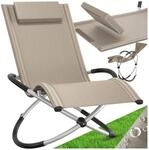 tectake&reg; Sonnenliege, mit Textilene, Belastbarkeit 150 kg, 150 x 73 x 93 cm