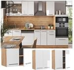 Vicco H&auml;ngeschrank K&uuml;chenschrank K&uuml;chenm&ouml;bel Fame-Line Eiche Wei&szlig; modern 60 cm