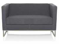 Lounge Sofa BARBADOS Stoff mit Armlehnen hjh OFFICE