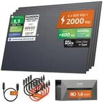 2000W + Anker 2 PRO Solarway&reg; All In One Balkonkraftwerk mit Speicher 2000W...