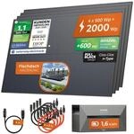 2000W + Anker 2 PRO Solarway&reg; All In One Balkonkraftwerk mit Speicher 2000W...