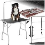 tectake&reg; Trimmtisch, mit h&ouml;henverstellbarem Galgen, rutschfeste und kratzfeste
