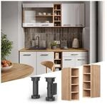 Vicco Regalh&auml;ngeschrank K&uuml;chenschrank K&uuml;chenzeile R-Line 20 cm Eiche F&auml;cher
