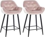 CLP 2er Set Barhocker Gibson - Tresenstuhl Mit Fu&szlig;st&uuml;tze - 2 x Tresenhocker
