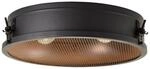 BRILLIANT Lampe, Zois Deckenleuchte 42cm schwarz korund, Metall, 2x A60, E27,
