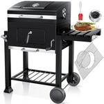 KESSER&reg; Grill Grillwagen XXL Holzkohlegrill mit Deckel, R&auml;dern,...
