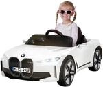 Kinder-Elektroauto BMW i4, Fernbedienung, LED-Beleuchtung, Soft-Start-Funktion