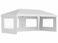 Outsunny Faltpavillon mit Seitenwänden 585L x 295B x 270H cm