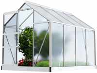 GARMIO® Gewächshaus NEAPEL 250x190cm für den Garten, Alu Frühbeet inklusive