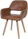 Esszimmerstuhl MCW-A50 II, Stuhl K&uuml;chenstuhl, Retro 50er Jahre Design ~...