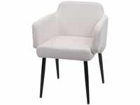 Esszimmerstuhl MCW-L13, Polsterstuhl Küchenstuhl Stuhl mit Armlehne, Stoff/Textil