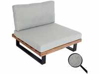Lounge-Sessel MCW-H54, Garten-Sessel, Spun Poly Akazie Holz MVG-zertifiziert