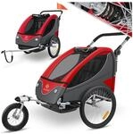 KESSER&reg; Kinderanh&auml;nger Fahrradanh&auml;nger 360&deg; Drehbar mit Federung 2in1
