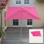 Sonnenschirm Castellammare, Gartenschirm, 2x3m rechteckig neigbar, Polyester/Alu