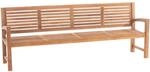 CLP Teakbank Halden 240 cm Farbe:teak;Gr&ouml;&szlig;e:240 cm