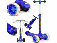 KIDIZ® Roller Kinder Scooter X-Pro2 Dreiradscooter mit PU LED Leuchtenden Räder