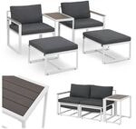 Juskys Gartenm&ouml;bel Sofa Set Bari - Metall Gartenlounge - Balkonm&ouml;bel - Balkon