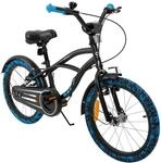 Actionbikes Kinderfahrrad Cruiser 18 Zoll, schwarz, Fahrradst&auml;nder,