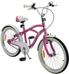 Actionbikes Kinderfahrrad Cruiser 20 Zoll, Rosa/T&uuml;rkis, verstellbar,...