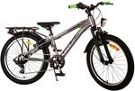 Volare Kinderfahrrad Cross f&uuml;r Jungen 20 Zoll Kinderrad in Dunkelgrau 6 G&auml;nge