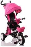 Byox Tricycle Flexy Lux 3 in 1 Dreirad, klappbar, Gummireifen, drehbarer Sitz pink