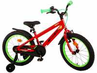 Kinderfahrrad Rocky Fahrrad für Jungen 18 Zoll Kinderrad in Rot