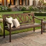 Gartenbank Mazara, Sitzbank Parkbank Holzbank, 3-Sitzer Gastro-Qualit&auml;t...