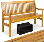 KESSER&reg; Gartenbank Holz Holzbank wetterfest F&uuml;r 3 bis 4 Personen Parkbank aus