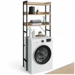 tectake&reg; Badezimmerregal, Industrial Style, mit 3 Ablagen, inklusive Kippschutz