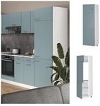 Vicco K&uuml;hlumbauschrank K&uuml;chenschrank R-Line Solid Wei&szlig; Blau Grau 60 cm modern