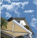 HOME DELUXE LED Vollkassettenmarkise elektrisch ELOS - 500 x 300 cm Sandfarbe
