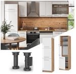 Vicco Herdumbauschrank K&uuml;chenschrank K&uuml;chenm&ouml;bel Fame-Line Eiche Wei&szlig; 60 cm