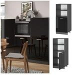 Vicco Vorratsschrank K&uuml;chenschrank R-Line Solid Anthrazit Schwarz 60 cm modern