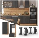Vicco Mikrowellenumbauschrank K&uuml;chenschrank K&uuml;chenm&ouml;bel Fame-Line Landhaus Eiche