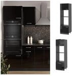 Vicco Mikrowellenschrank K&uuml;chenschrank R-Line Solid Anthrazit Schwarz 60 cm modern