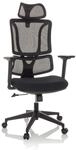 MyBuero Home Office B&uuml;rostuhl ERGOMY Stoff / Netzstoff mit Armlehnen